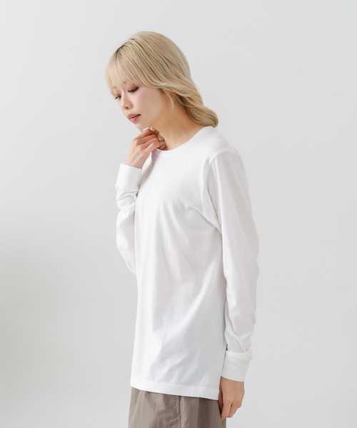 HANES（ヘインズ）の「【HANES/ヘインズ】【日本人の体型に合わせたシルエットで絶妙なフィット感】JAPANFIT クルーネック Tシャツ 長袖 アソートセット H5440（Tシャツ/カットソー・メンズ・ホワイト・X-LARGE/LARGE/MEDIUM/SMALL）」の20枚目の写真