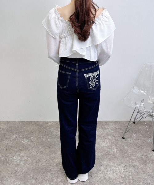 twist TΣist badge デニム　フレアパンツ twist TΣist badge デニムフレアパンツ