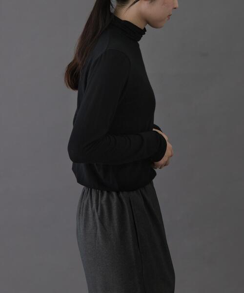 FORK&SPOON（フォークアンドスプーン）の「FORK&SPOON　ベア天竺タートルネックカットソー（Tシャツ/カットソー・レディース・オフホワイト/グレー/ブラック/ホワイト系その他・1）」の9枚目の写真