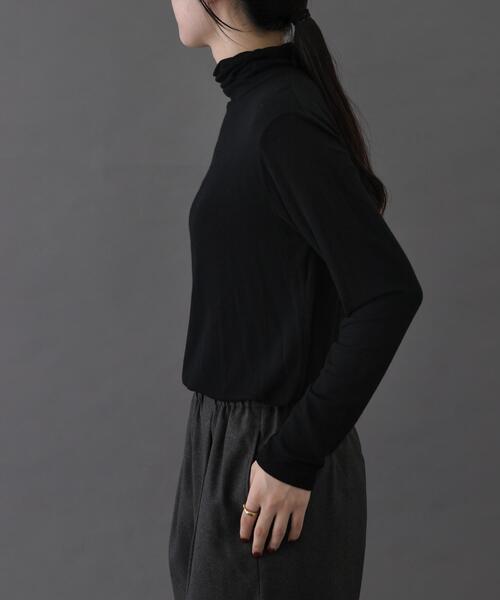 FORK&SPOON（フォークアンドスプーン）の「FORK&SPOON　ベア天竺タートルネックカットソー（Tシャツ/カットソー・レディース・オフホワイト/グレー/ブラック/ホワイト系その他・1）」の11枚目の写真