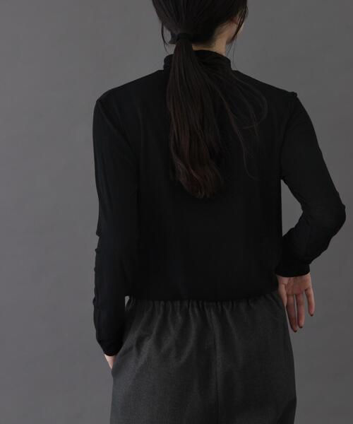 FORK&SPOON（フォークアンドスプーン）の「FORK&SPOON　ベア天竺タートルネックカットソー（Tシャツ/カットソー・レディース・オフホワイト/グレー/ブラック/ホワイト系その他・1）」の12枚目の写真