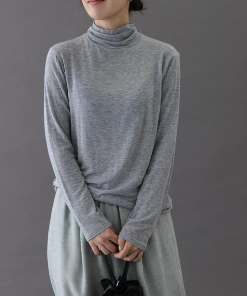 FORK&SPOON（フォークアンドスプーン）の「FORK&SPOON　ベア天竺タートルネックカットソー（Tシャツ/カットソー・レディース・オフホワイト/グレー/ブラック/ホワイト系その他・1）」の18枚目の写真