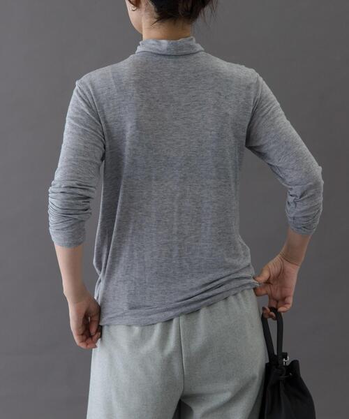 FORK&SPOON（フォークアンドスプーン）の「FORK&SPOON　ベア天竺タートルネックカットソー（Tシャツ/カットソー・レディース・オフホワイト/グレー/ブラック/ホワイト系その他・1）」の19枚目の写真