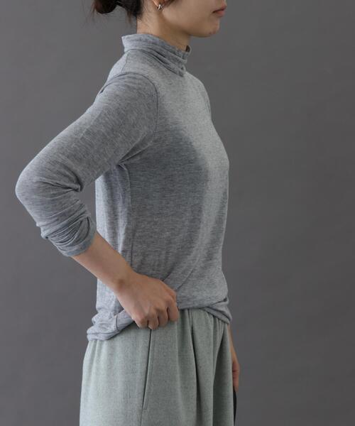 FORK&SPOON（フォークアンドスプーン）の「FORK&SPOON　ベア天竺タートルネックカットソー（Tシャツ/カットソー・レディース・オフホワイト/グレー/ブラック/ホワイト系その他・1）」の20枚目の写真