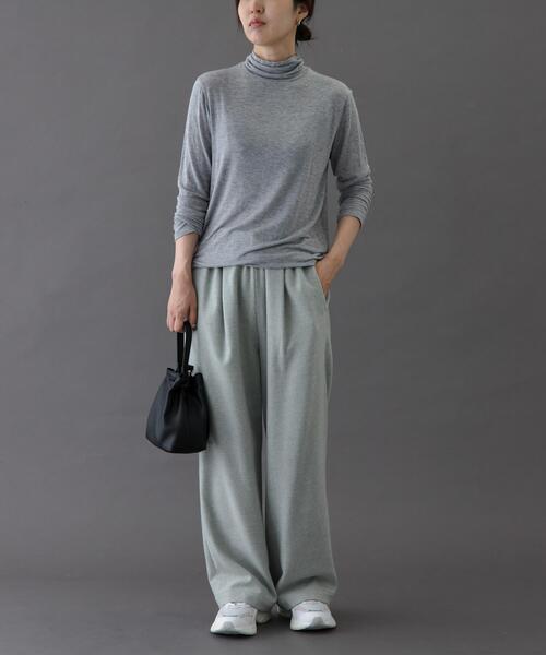 FORK&SPOON（フォークアンドスプーン）の「FORK&SPOON　ベア天竺タートルネックカットソー（Tシャツ/カットソー・レディース・オフホワイト/グレー/ブラック/ホワイト系その他・1）」の22枚目の写真