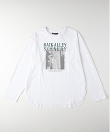 Right-on | 【HONEYSUCKLE ROSE】ラウンドヘムロングスリーブＴシャツ(Tシャツ/カットソー)