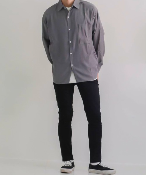 ARCHIVER(アーカイバ)の「【Bl】コーデュロイシャツ(シャツ/ブラウス・メンズ・グレー/ブラック/ブラウン・LARGE/MEDIUM)」の1枚目の写真