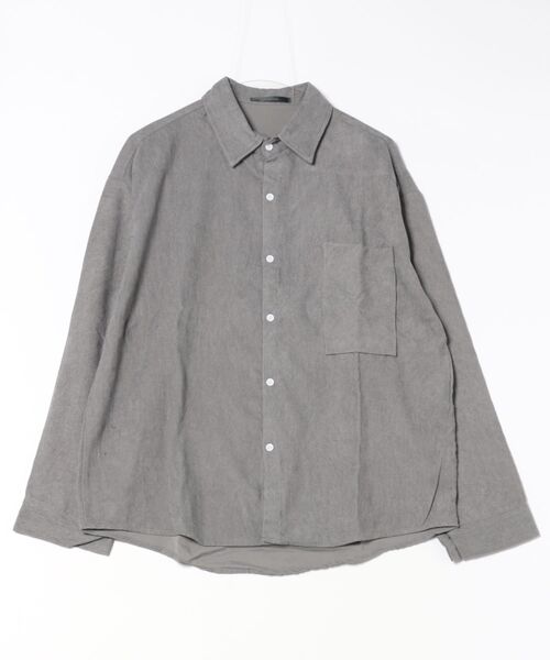 ARCHIVER(アーカイバ)の「【Bl】コーデュロイシャツ(シャツ/ブラウス・メンズ・グレー/ブラック/ブラウン・LARGE/MEDIUM)」の6枚目の写真