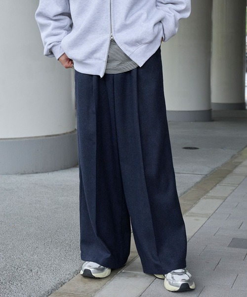 th products ワイドストレートスラックス　グレー 98543213b_16_d_500.jpg