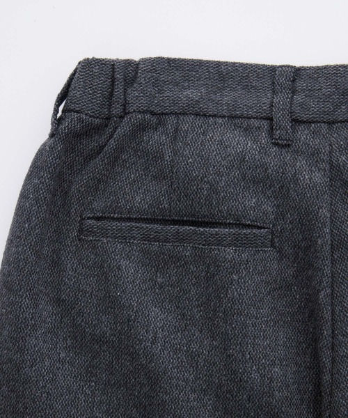 ファンクションテックツイード ワイドストレートスラックスパンツ<UV