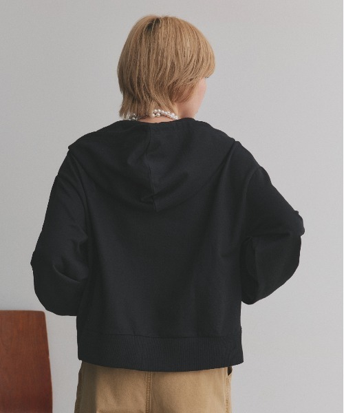 ad thie（アドティエ）の「ダブルジップ スウェットパーカー（パーカー・レディース・ブラウン/チャコール/ブラック/レッド/杢グレー/オートミール・MEDIUM/LARGE）」の22枚目の写真