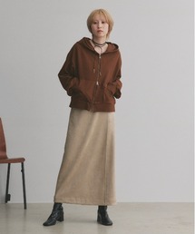 ad thie（アドティエ）の「ダブルジップ スウェットパーカー（パーカー）」