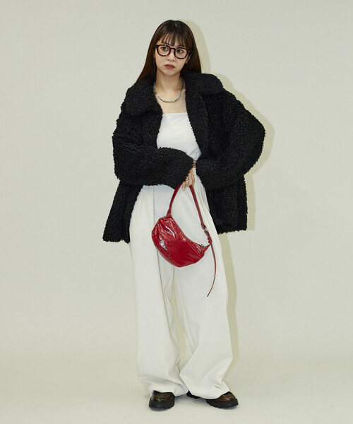 PUBLUX（パブリュクス）の「PUBLUX/パブリュクス プードルファーコート　限定展開（その他アウター・レディース・ブラック/ベージュ/ブラウン・ﾌﾘ-）」の10枚目の写真