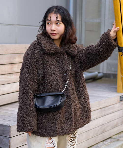 PUBLUX（パブリュクス）の「PUBLUX/パブリュクス プードルファーコート　限定展開（その他アウター・レディース・ブラック/ベージュ/ブラウン・ﾌﾘ-）」の19枚目の写真