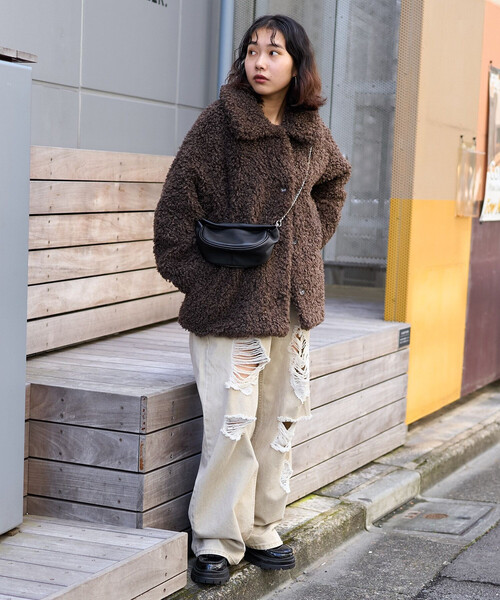 PUBLUX（パブリュクス）の「PUBLUX/パブリュクス プードルファーコート　限定展開（その他アウター・レディース・ブラック/ベージュ/ブラウン・ﾌﾘ-）」の20枚目の写真