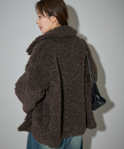 PUBLUX パブリュクス プードルファーコート ブラウン セール】PUBLUX/パブリュクス プードルファーコート 限定展開（その他