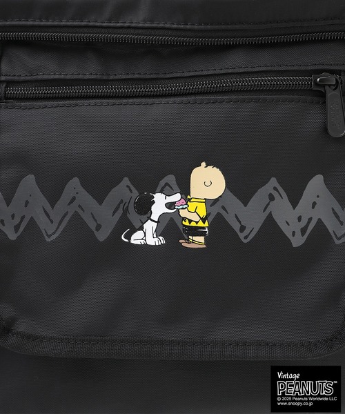 Manhattan Portage(マンハッタンポーテージ)の「BED-STUY SHOULDER BAG FLIGHT NYLON BACKING PEANUTS 25(ショルダーバッグ・レディース・ブラック・MEDIUM)」の15枚目の写真