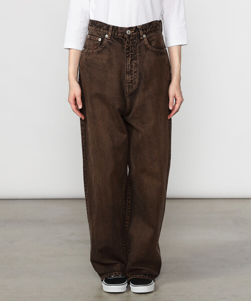 INSCRIRE（アンスクリア）の「INSCRIRE | 5ポケット バギーデニム WOMEN（デニムパンツ・レディース・ブラウン系その他・30/29）」の12枚目の写真