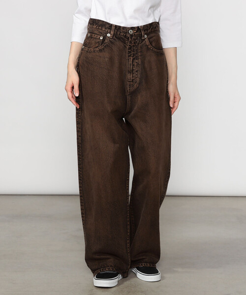 INSCRIRE（アンスクリア）の「INSCRIRE | 5ポケット バギーデニム WOMEN（デニムパンツ・レディース・ブラウン系その他・30/29）」の9枚目の写真