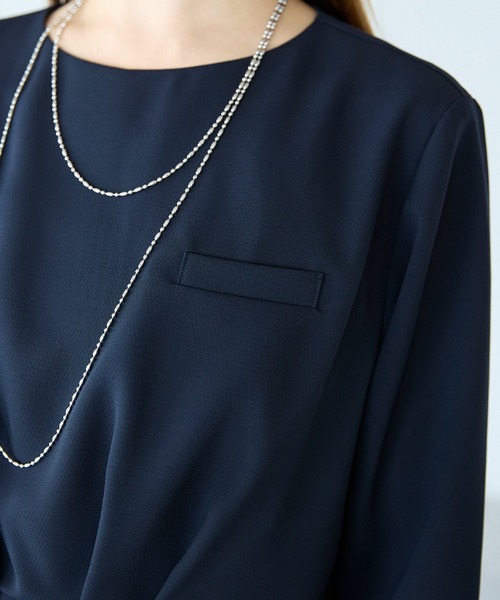 etre pret(エトレプレ)の「フロントタックプルオーバー(Tシャツ/カットソー・レディース・ネイビー/ブラック・7号/9号/11号/13号)」の19枚目の写真