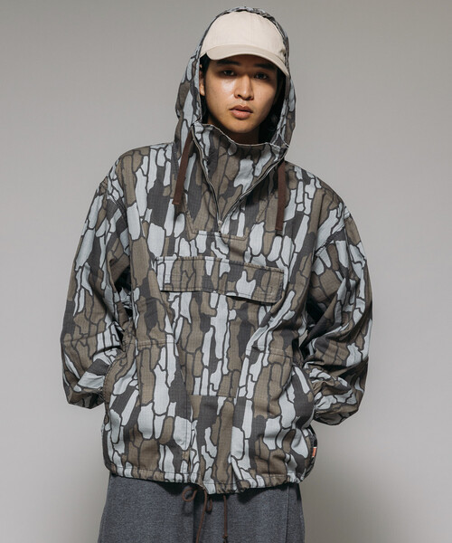 セール】HINSON/ヒンソン カモフラ アノラックパーカー/リラックス