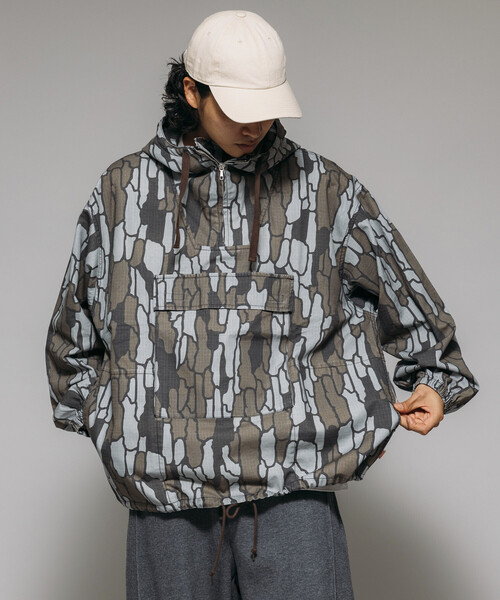 セール】HINSON/ヒンソン カモフラ アノラックパーカー/リラックス