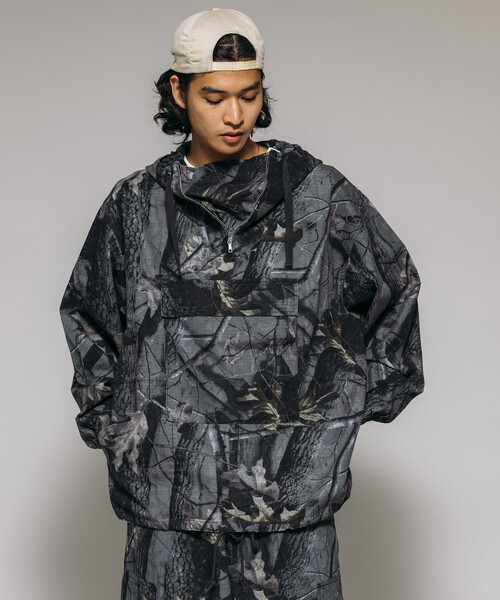 セール】HINSON/ヒンソン カモフラ アノラックパーカー/リラックス