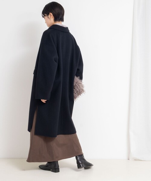NOLLEY’S Sophi(ノーリーズソフィ)の「SUPER140リバーステンカラーコート(ステンカラーコート・レディース・ブラック/カーキ/ベージュ・38/36)」の16枚目の写真