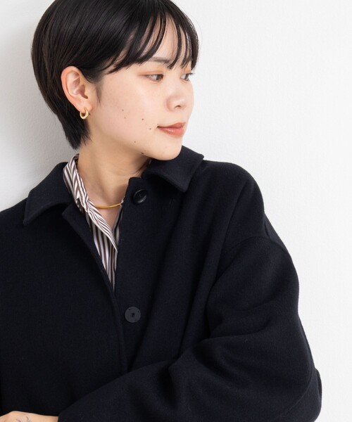 NOLLEY’S Sophi(ノーリーズソフィ)の「SUPER140リバーステンカラーコート(ステンカラーコート・レディース・ブラック/カーキ/ベージュ・38/36)」の12枚目の写真