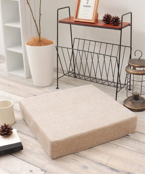 セール】ベロアコンビシートクッション スクエア H8cm（クッション