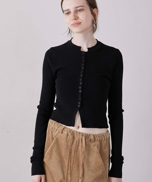 トップス lapeaudegem shirt collar knit outer lapeaudegem shirt collar knit outer - メルカリ