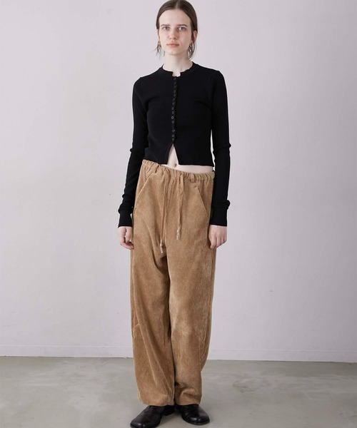 LA PEAU DE GEM】washable full button knit/ウォッシャブルフルボタン