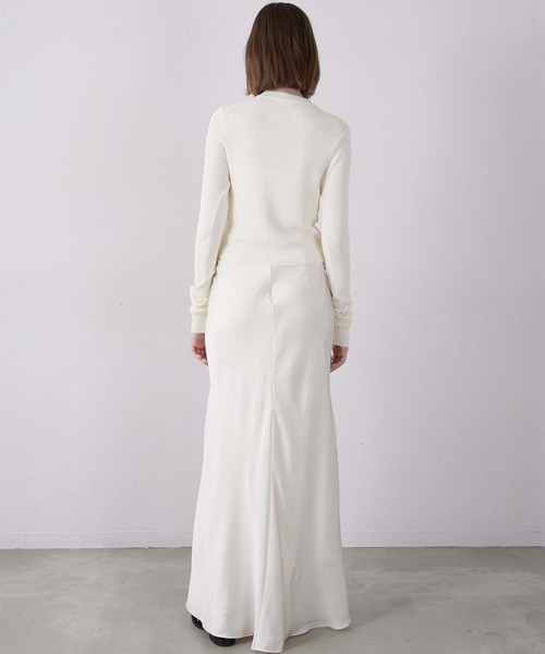 LA PEAU DE GEM】washable full button knit/ウォッシャブルフルボタン