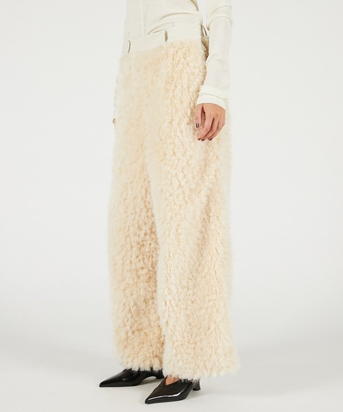 パンツ S flip fur pants theredthread S flip fur pants ファーパンツ