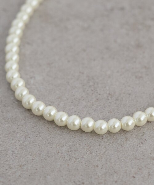 DISCOAT(ディスコート)の「【GOLDY】バックシャギーリボンパールネックレス(ネックレス・レディース・ブラック/ブラウン・FREE)」の5枚目の写真