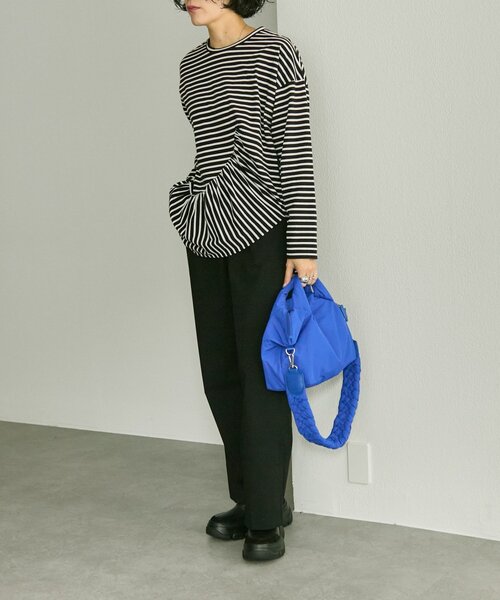 ear PAPILLONNER（イアパピヨネ）の「《撥水》ボストンバッグS（ボストンバッグ・レディース・ブラック/ブルー・FREE）」の8枚目の写真