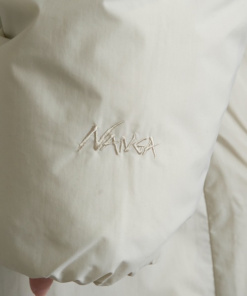 NANGA(ナンガ)の「【NANGA】NO COLLAR DOWN COAT ND2442-1C600(ダウンジャケット/コート・レディース・カーキ/アイボリー/ブラック・L/M/S)」の11枚目の写真
