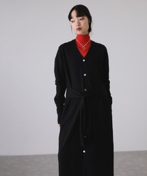 【サステナブル】ウエストノットニットワンピース