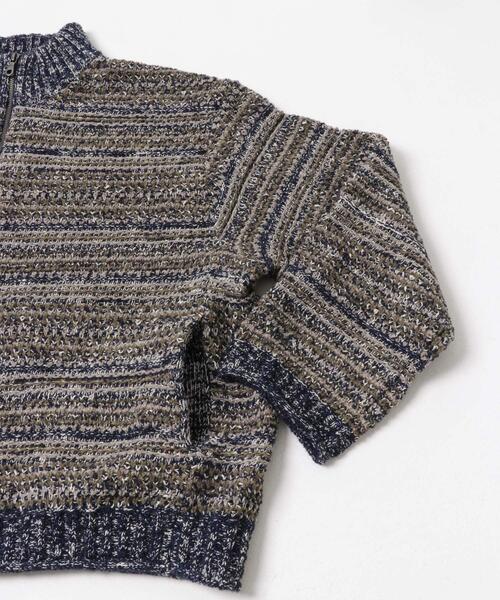 crepuscule Multi Border Mix Drivers（ニット/セーター）｜crepuscule