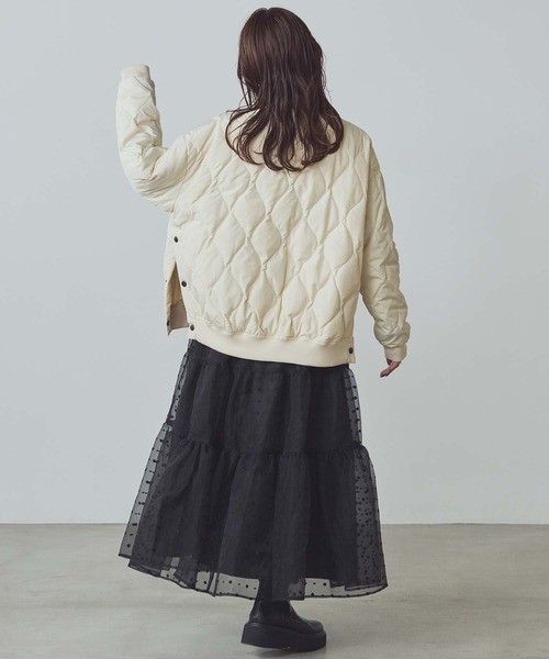 Gready Brilliant（グレディブリリアン）の「刺繍オーガンティアードスカート（スカート・レディース・ブラウン/ブラック・38）」の17枚目の写真