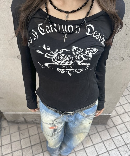 Judin（ジュディン）の「Denim print wide pants【JD】（デニムパンツ・レディース・ブルー・S/M）」の17枚目の写真