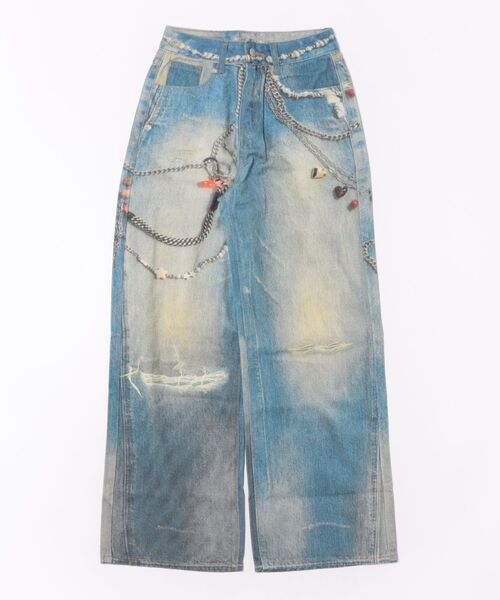 Judin（ジュディン）の「Denim print wide pants【JD】（デニムパンツ・レディース・ブルー・S/M）」の22枚目の写真