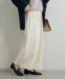 un dix cors | 《オンオフ選ばず活躍》サンディカットジョーゼットカーブパンツ(スラックス)