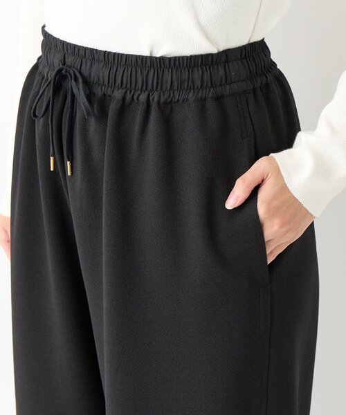 un dix cors（アンディコール）の「《オンオフ選ばず活躍》サンディカットジョーゼットカーブパンツ（スラックス・レディース・ブラック/オフホワイト/ライトグレー・FREE）」の22枚目の写真