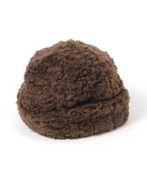 studio CLIP(スタディオクリップ)の「プードルファーワッチ(ニットキャップ/ビーニー・レディース・ナチュラル/チャコール/ブラウン・FREE)」の5枚目の写真
