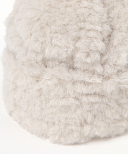 studio CLIP(スタディオクリップ)の「プードルファーワッチ(ニットキャップ/ビーニー・レディース・ナチュラル/チャコール/ブラウン・FREE)」の11枚目の写真