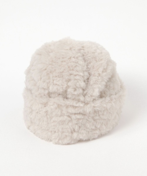 studio CLIP(スタディオクリップ)の「プードルファーワッチ(ニットキャップ/ビーニー・レディース・ナチュラル/チャコール/ブラウン・FREE)」の15枚目の写真