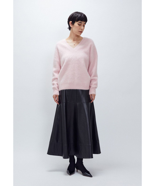 1er Arrondissement(プルミエアロンディスモン)の「FOXカシミアVネックプルオーバー(ニット/セーター・レディース・ベージュ/ピンク系その他4/ブラック系その他3・FREE)」の9枚目の写真