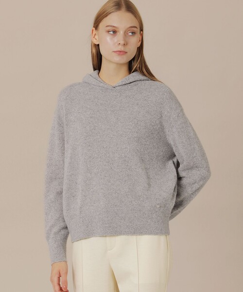 MACKINTOSH LONDON(マッキントッシュ ロンドン)の「スフレニットフ―ディー(ニット/セーター・レディース・グリーン/オフホワイト/グレー系その他・38)」の2枚目の写真