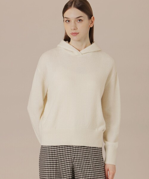 MACKINTOSH LONDON(マッキントッシュ ロンドン)の「スフレニットフ―ディー(ニット/セーター・レディース・グリーン/オフホワイト/グレー系その他・38)」の1枚目の写真